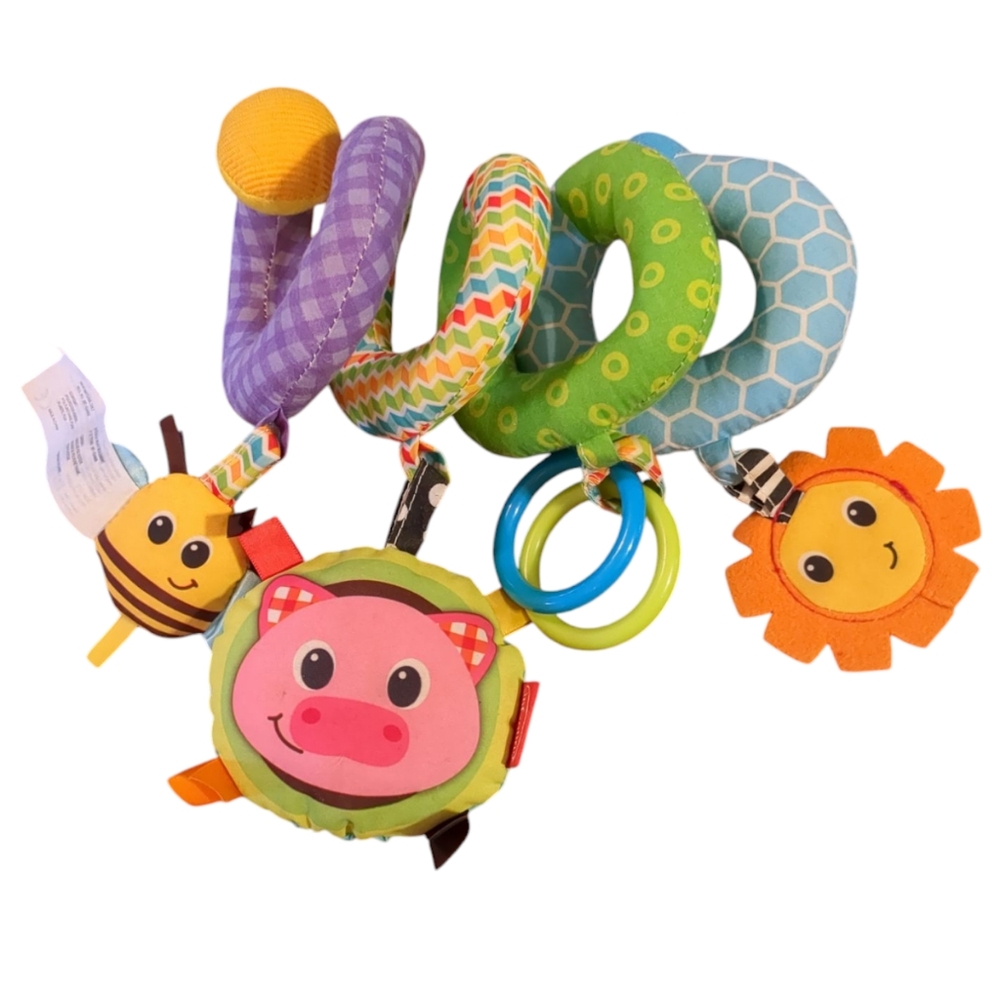 INFANTINO Spiral Plush Teether Baby Toy